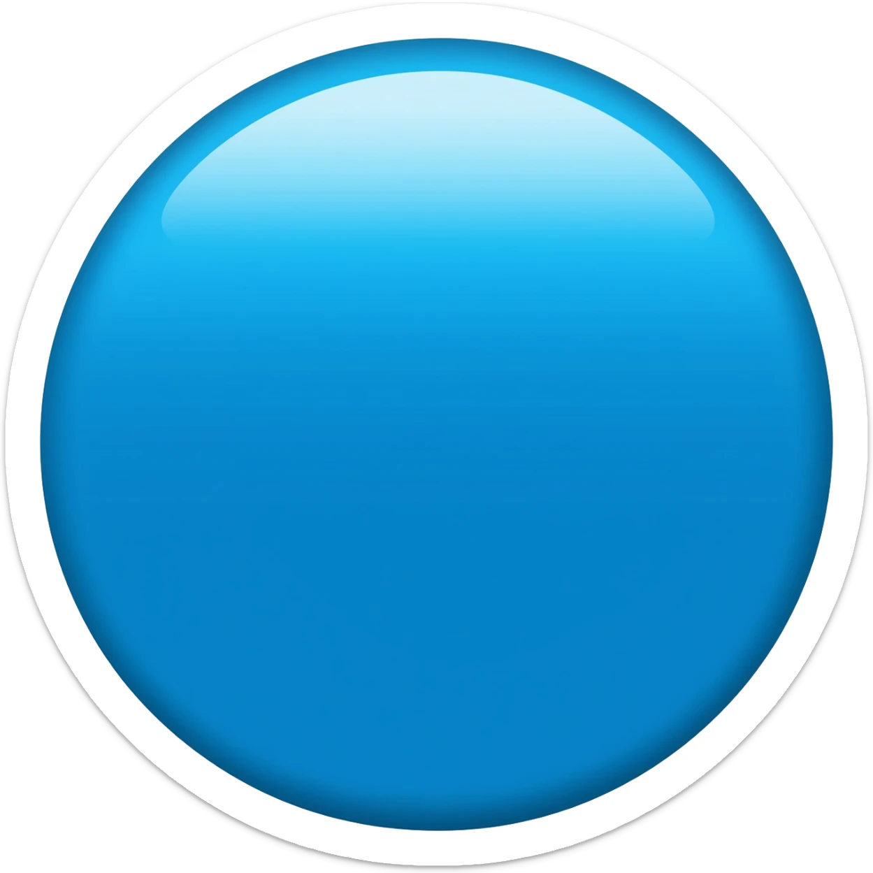 Only blue colour image sticker