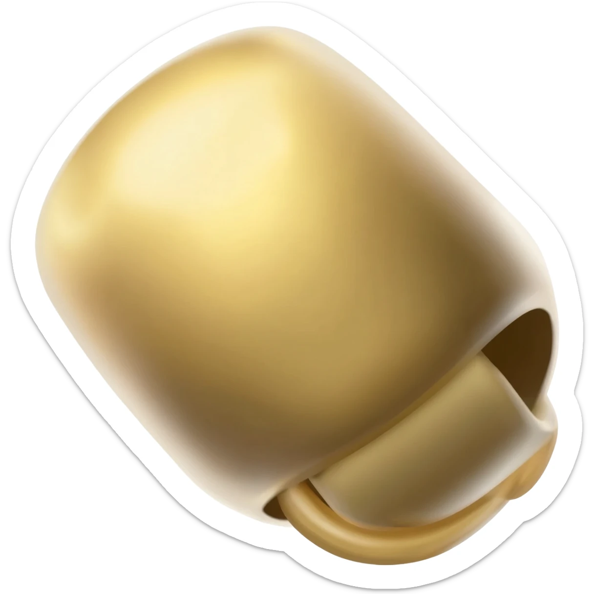 plain cowbell sticker