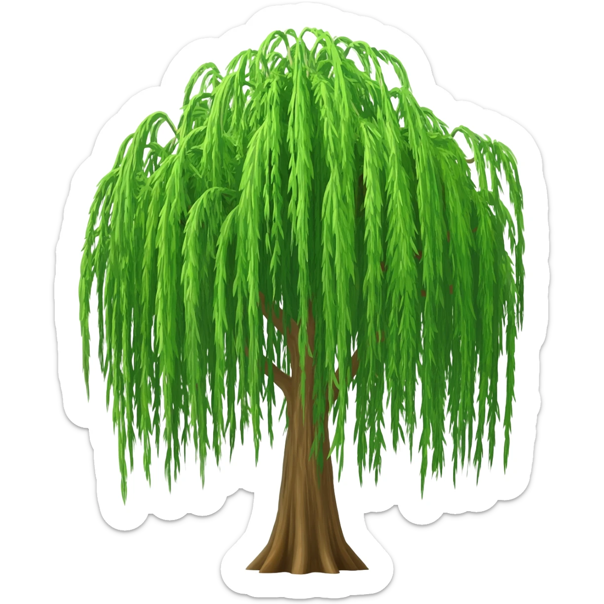 Japanese willow sticker