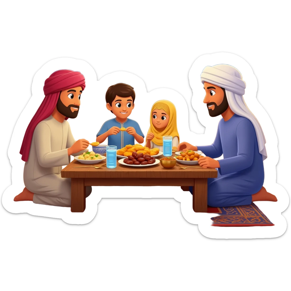 arab ramadan iftar sticker