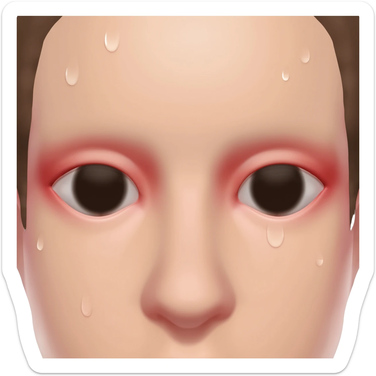 Ojos con ojeras sticker