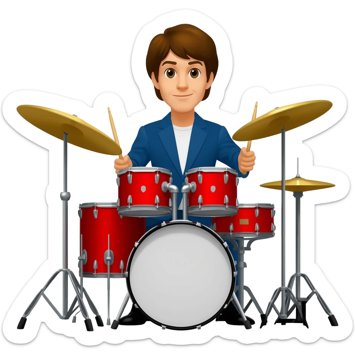 ringo on drums sticker