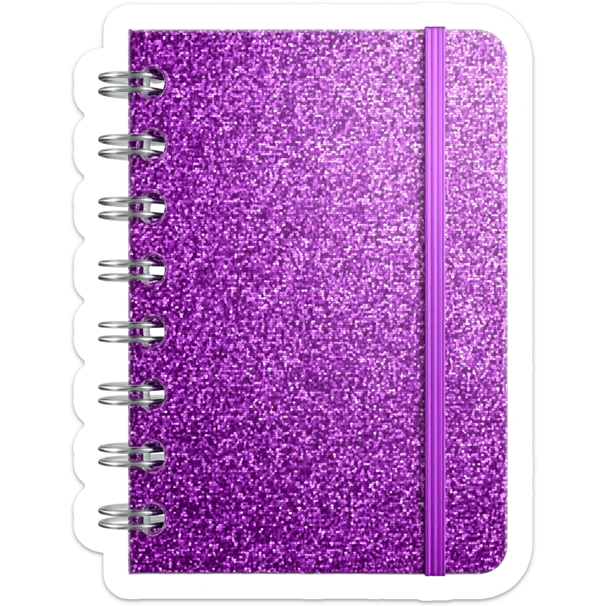 caderno glitter vidro sticker
