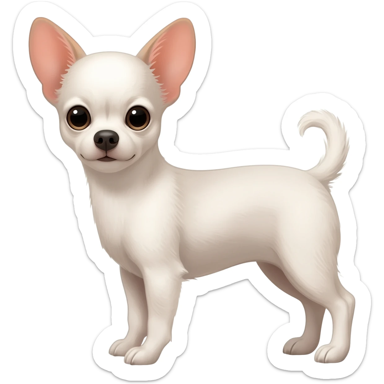 Chihuahua blanc sticker