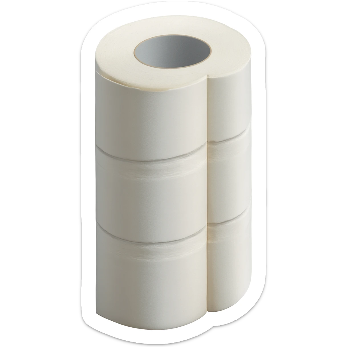 Torre de 12 rollos de papel higiénico con billetes en vez de papel sticker