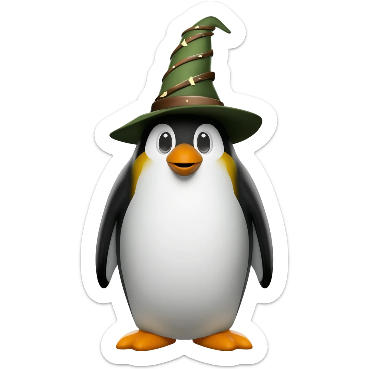 Penguin Wizard sticker