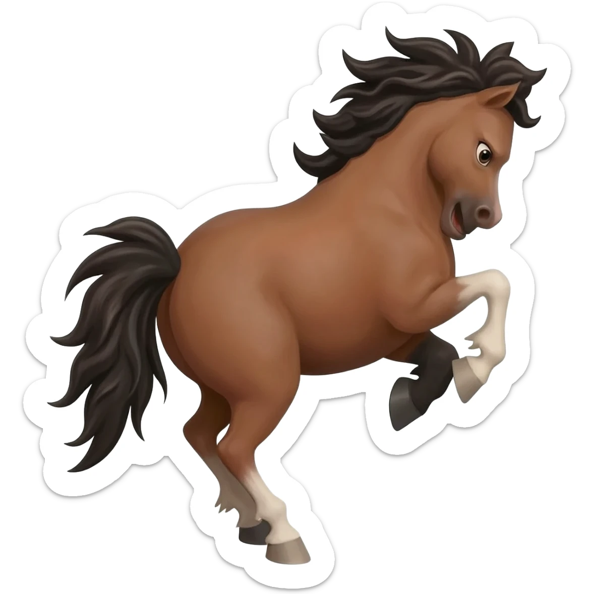 Bucking bronco sticker