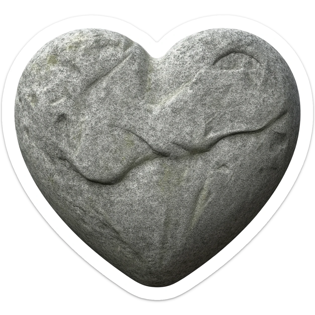 Corazón de piedra sticker