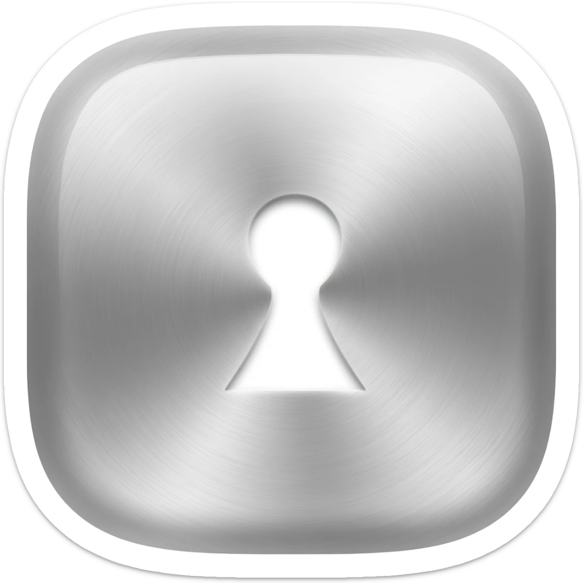 ipad lock screen icon sideral metallic with thin stripes sticker