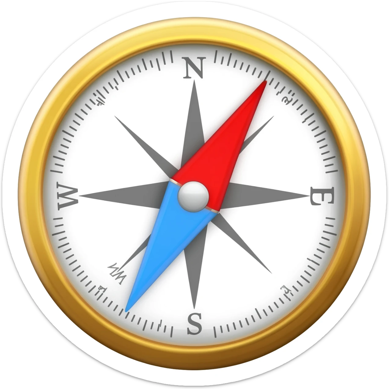 Compass Needle sticker
