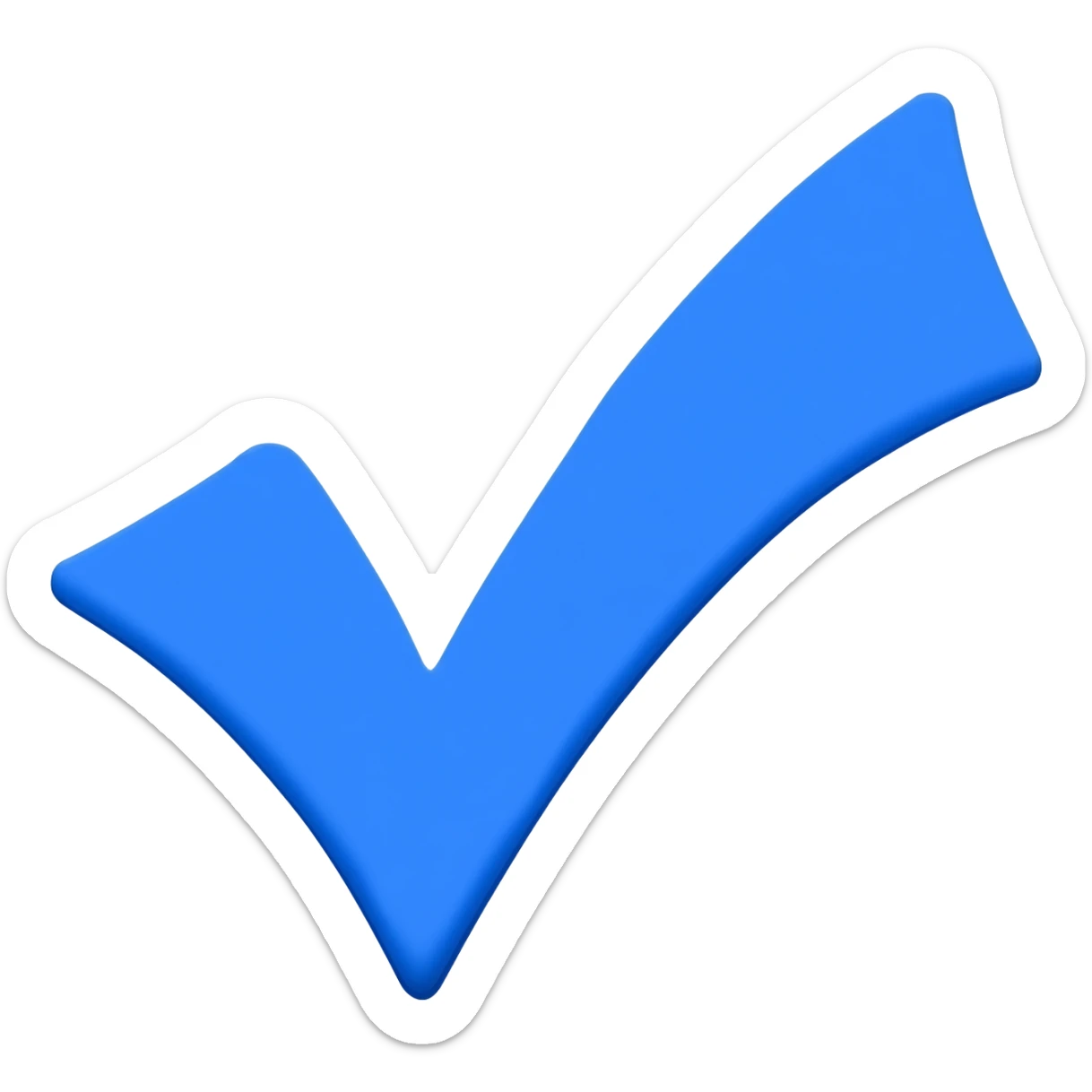 Verificado azul palomita sticker