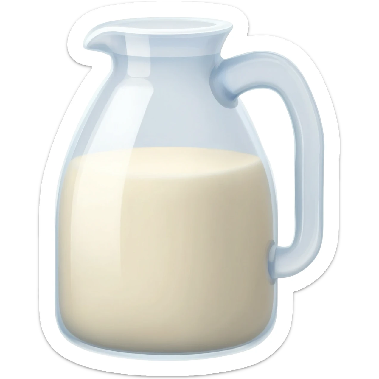 milk based sauce in a plastic jug sticker