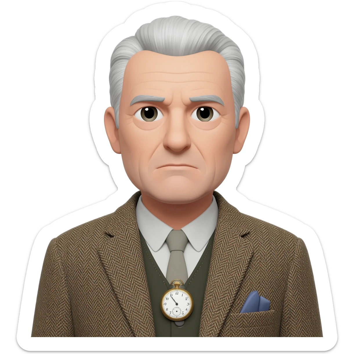 Conservative older man sticker