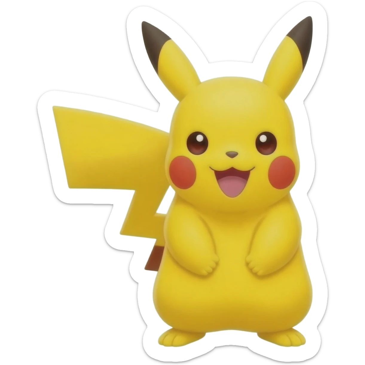 Pikachu with smile sticker