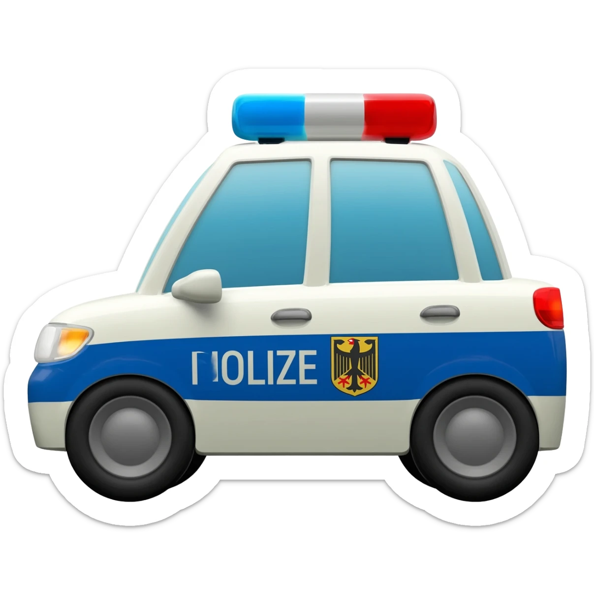 German Polizei Auto sticker