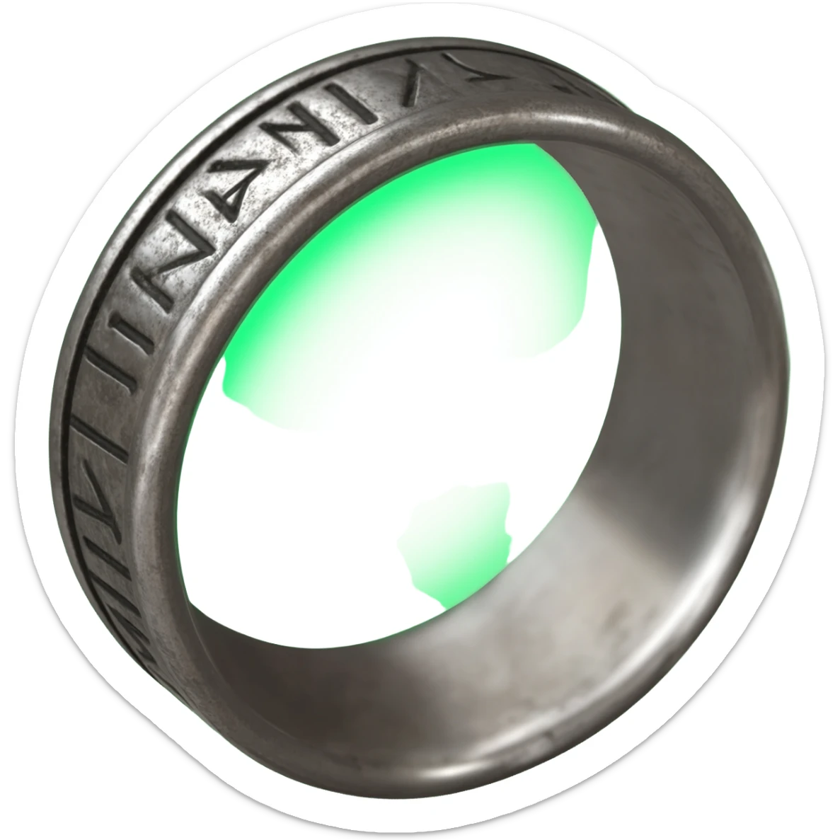 Magic Ring with power radiating from it sticker