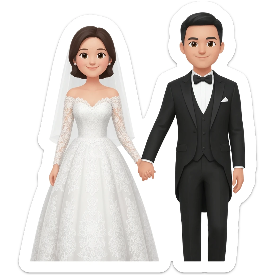 Wedding couple sticker