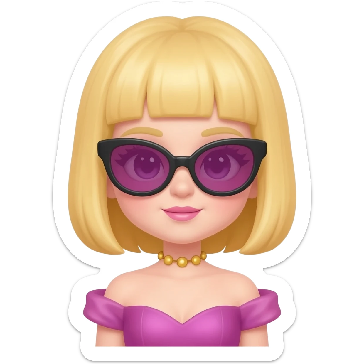 Cute diva emojidiva emoji sticker
