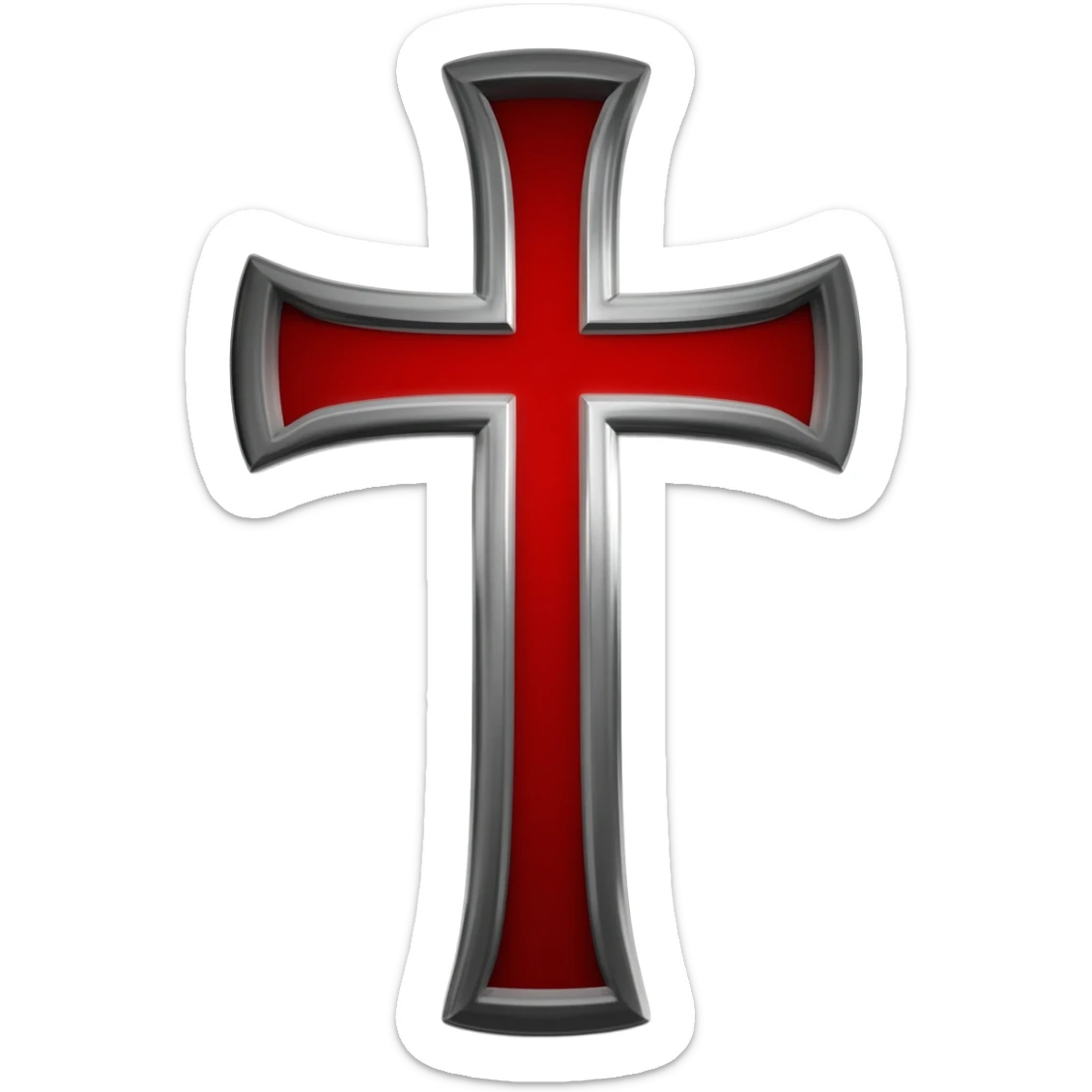 Templar cross sticker