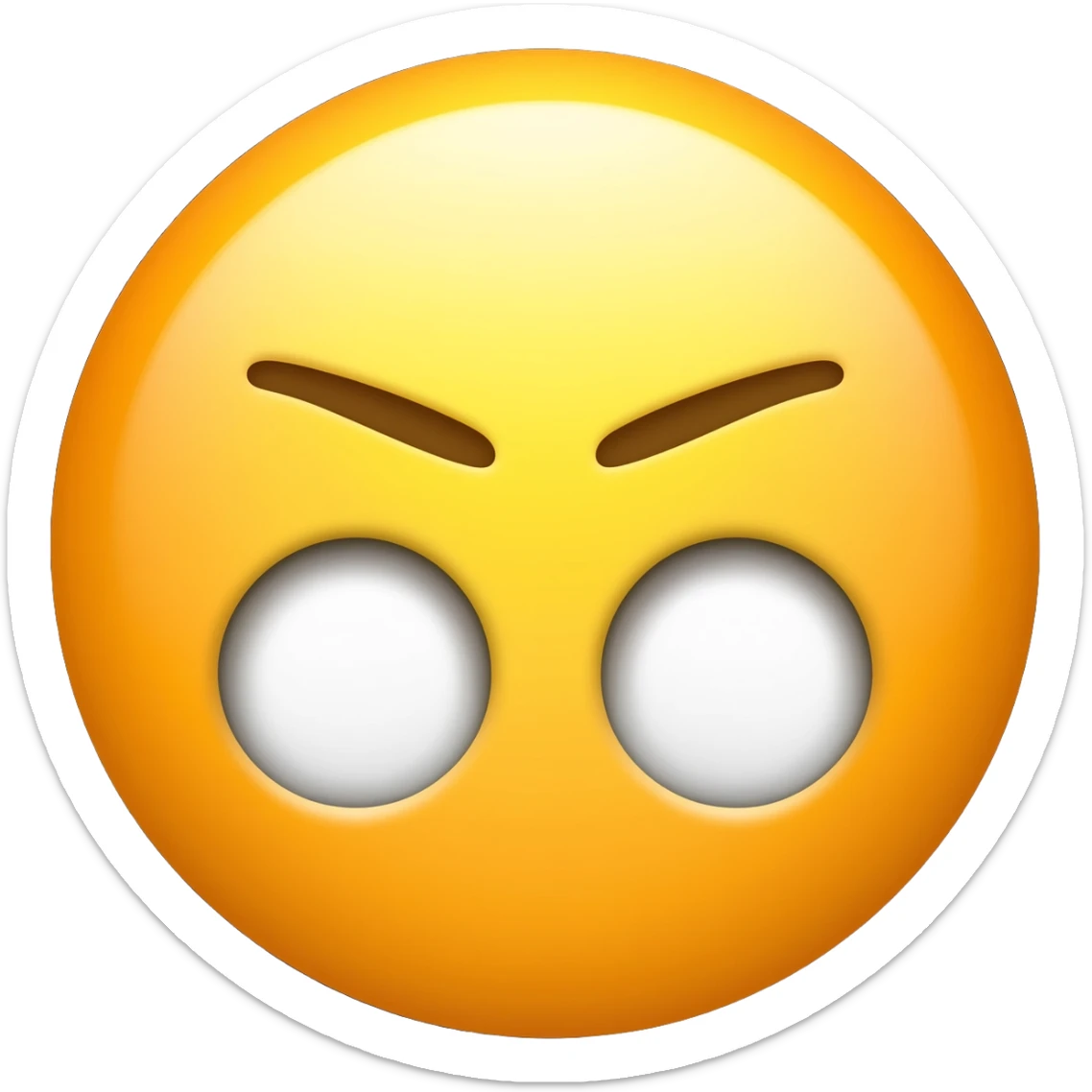 Emoji qui regarde croche sticker