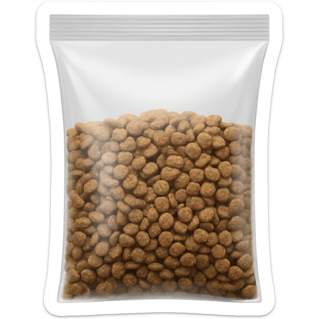 dog food in a bag dog food in a commercial bag sticker