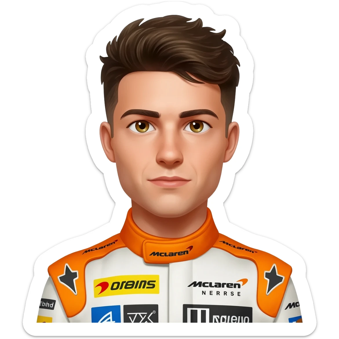 Lando Norris McLaren formula one driver sticker