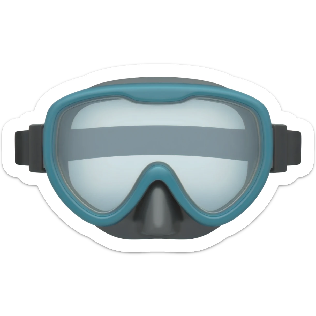 scuba diving mask sticker