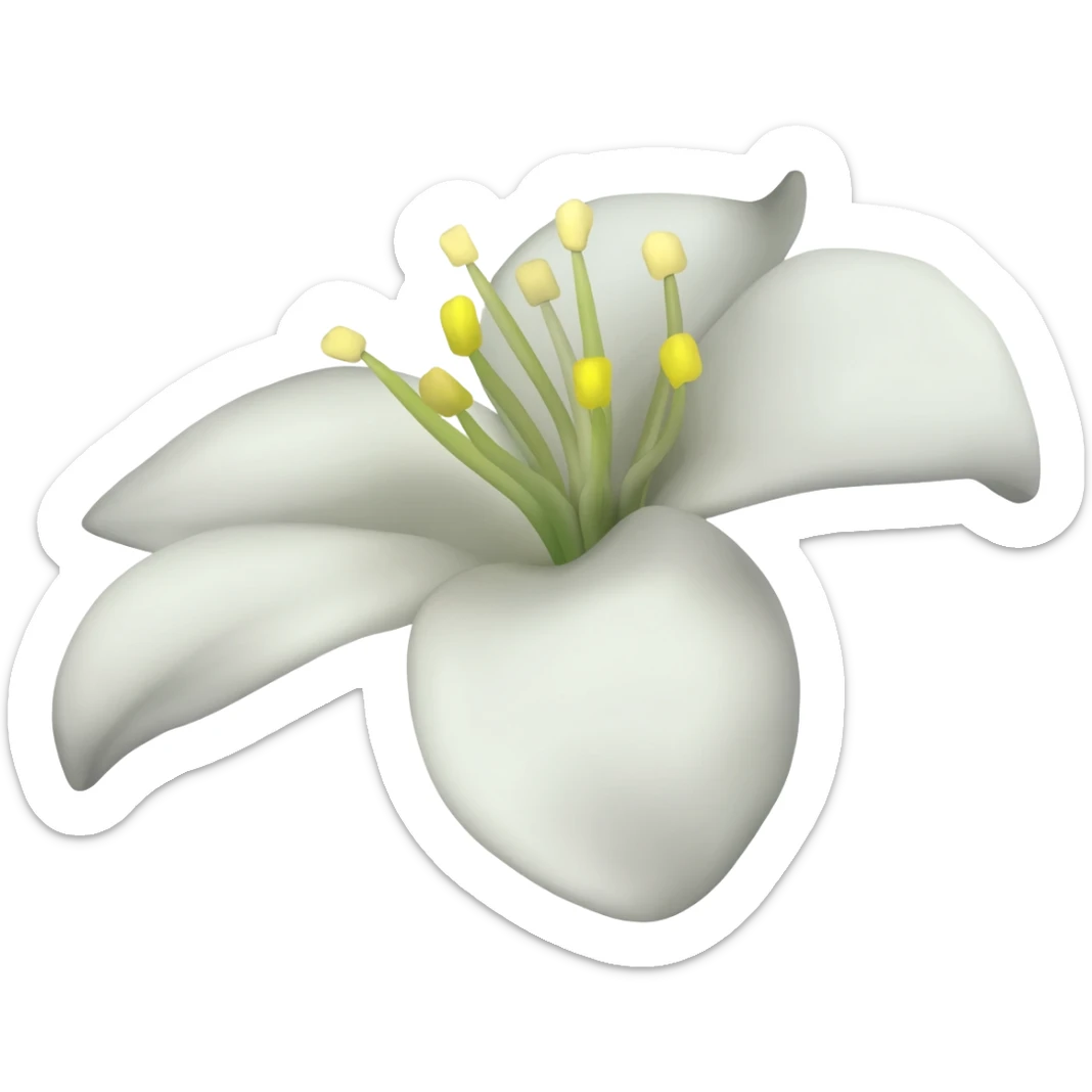 Jasmine flower sticker