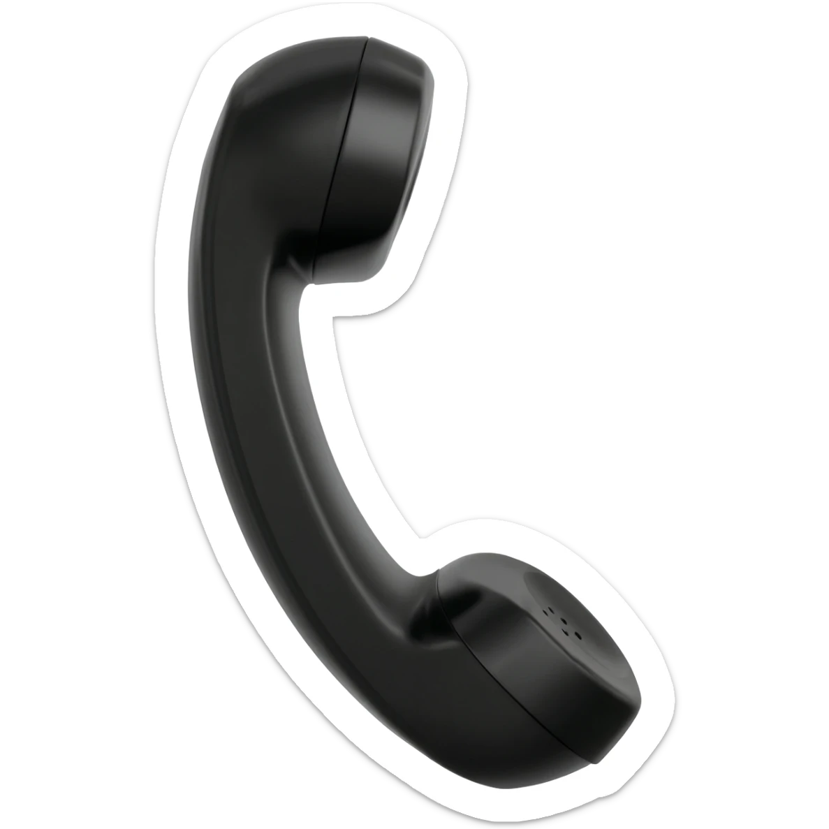 Black doll phones sticker