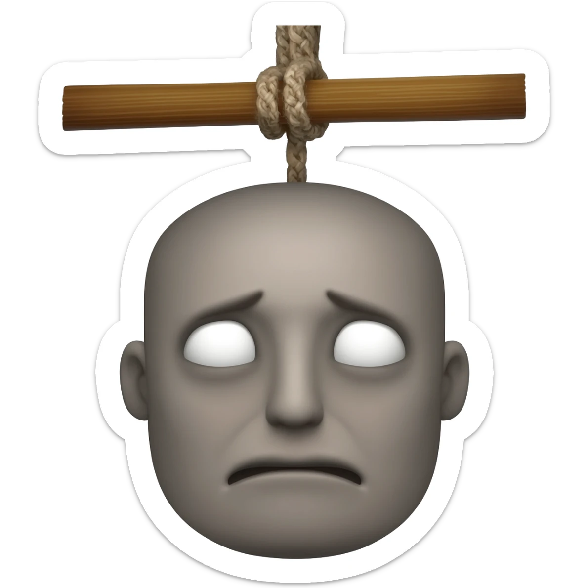 sad hangman sticker