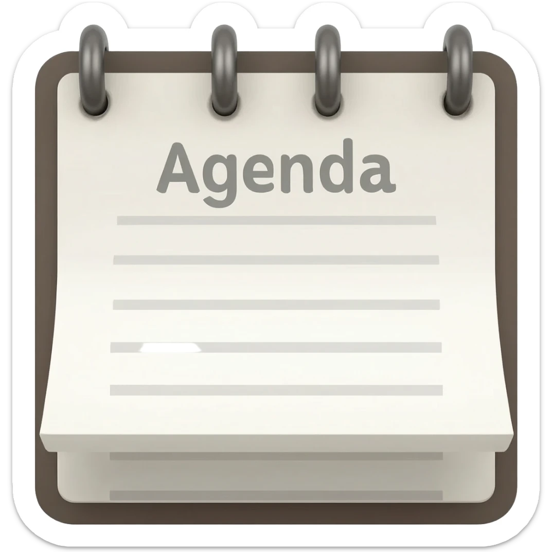 Una agenda para reservas sticker
