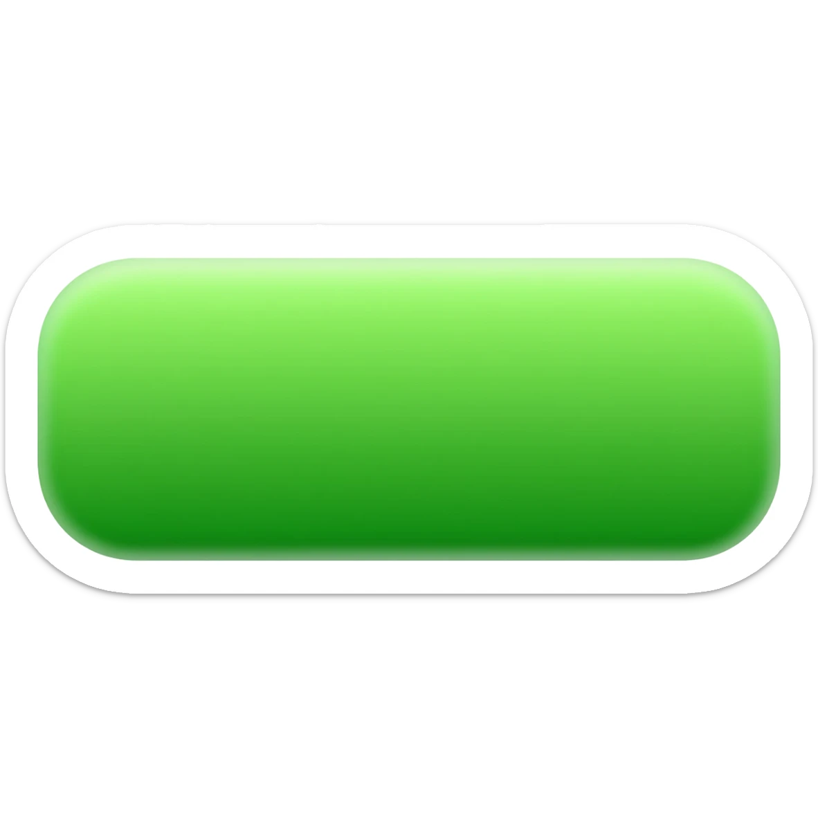 green  rectangule button sticker