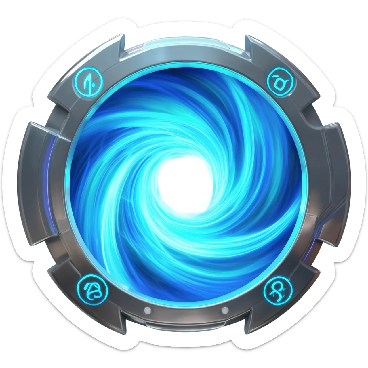 Futuristic Portal  Vortex  sticker