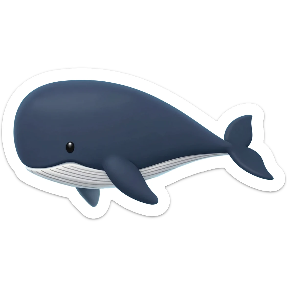 Whale spout sticker