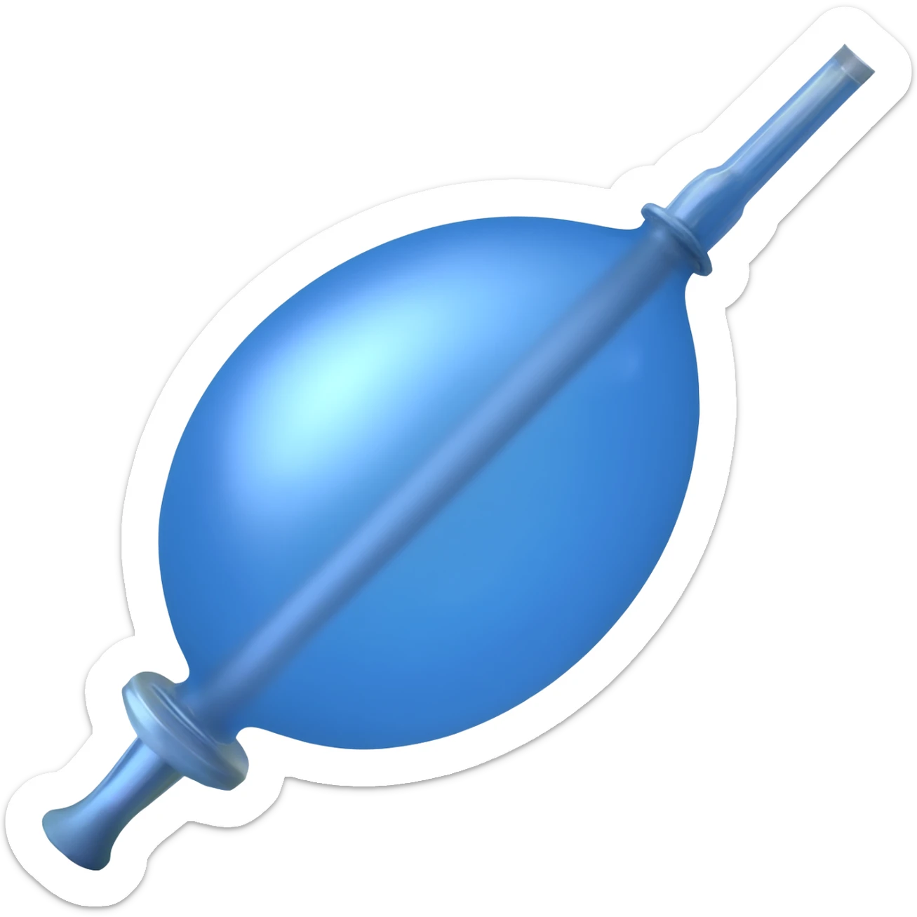 blue cardiovascular PTCA sticker