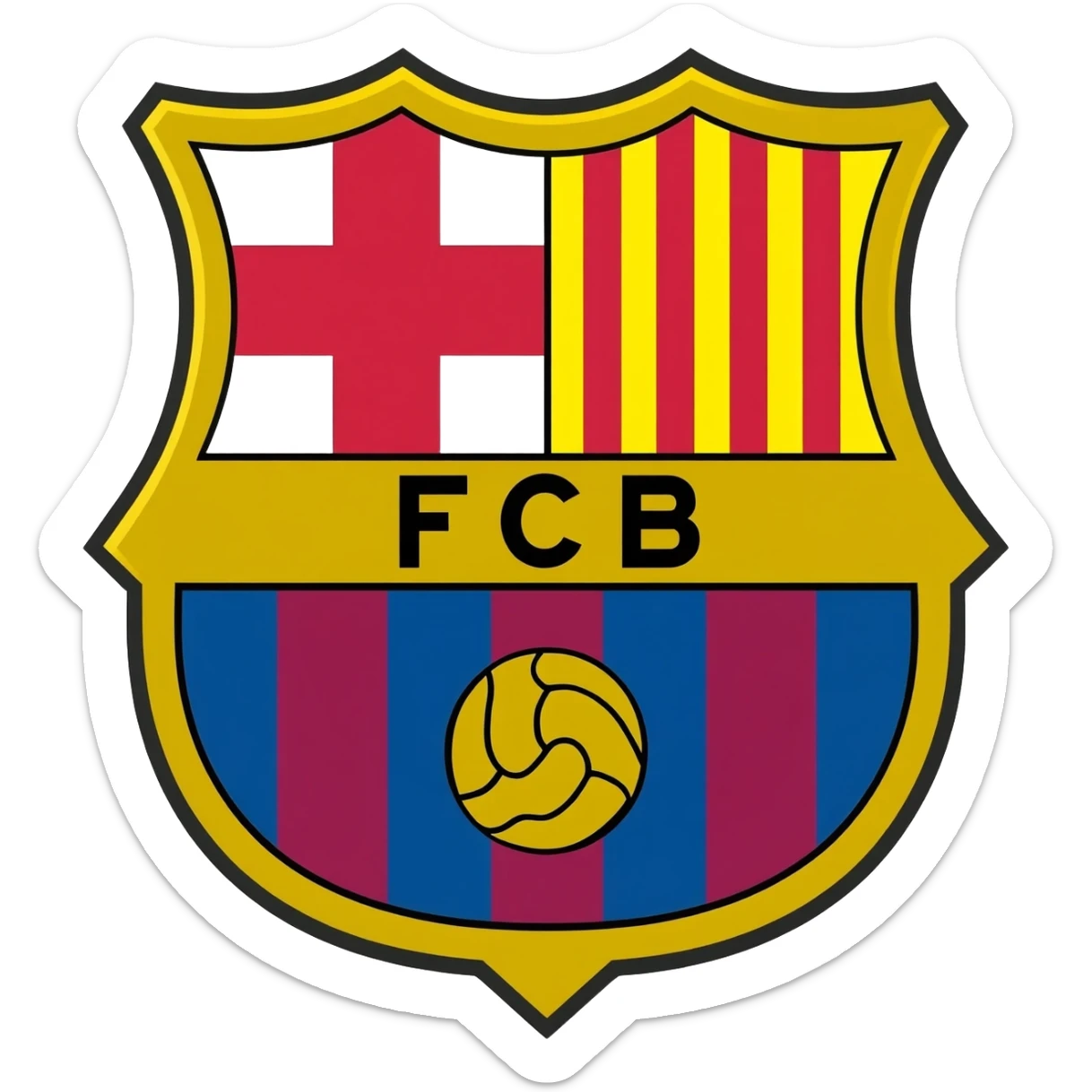 Generate a barcelona emoji sticker