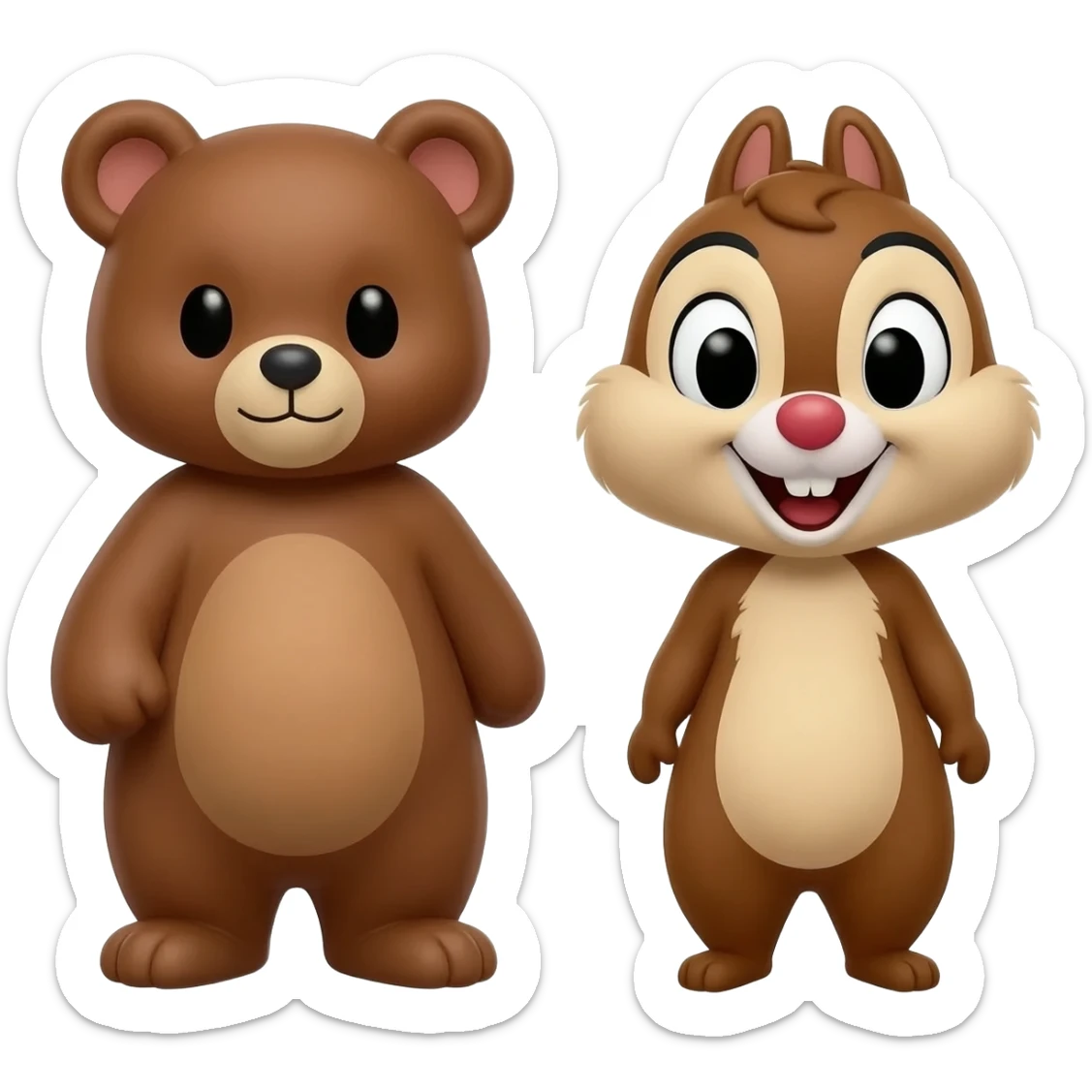 Humphrey The Bear, Chip & Dale sticker