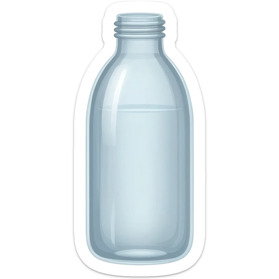Bottle of water sticker