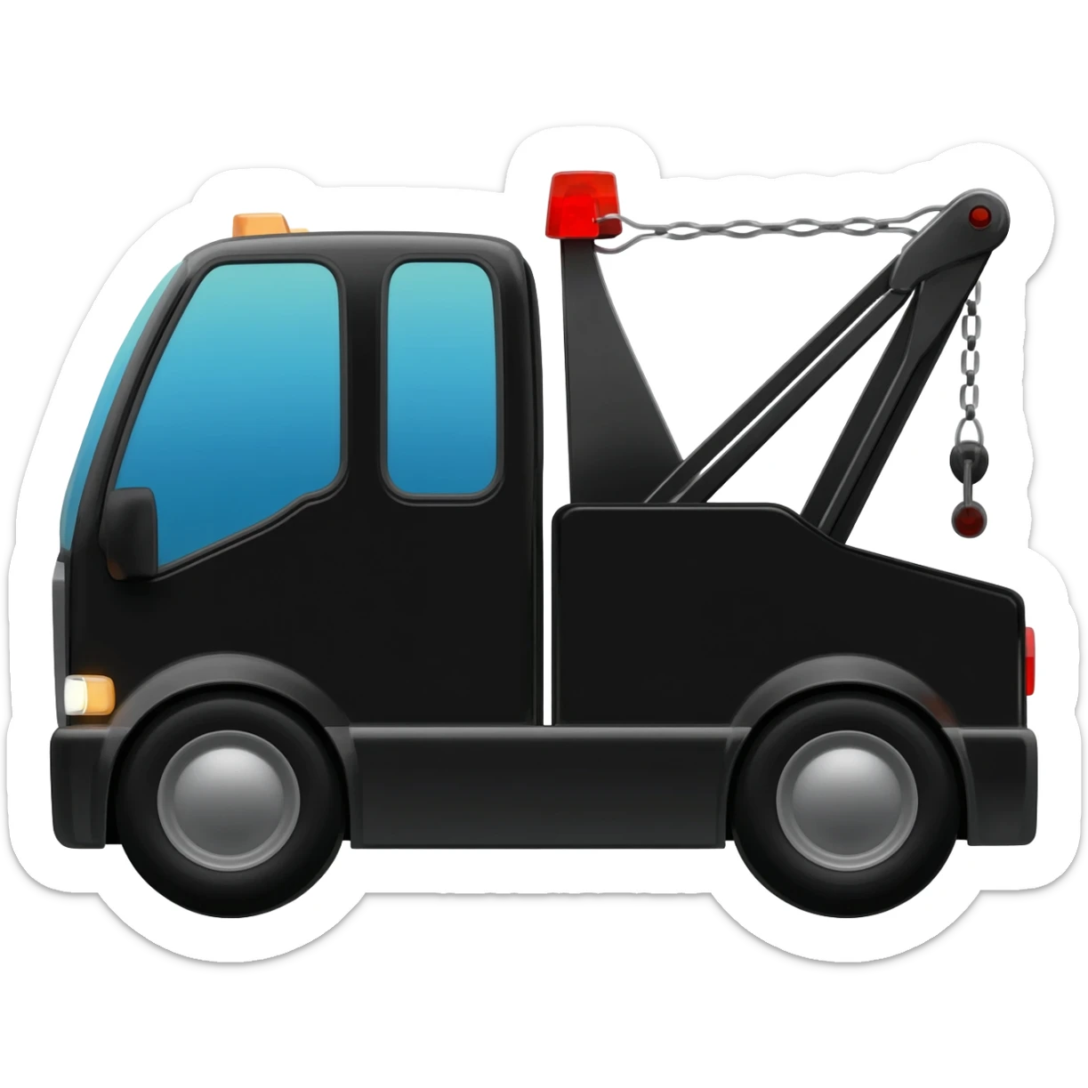 Dépanneuse noir kenworth sticker