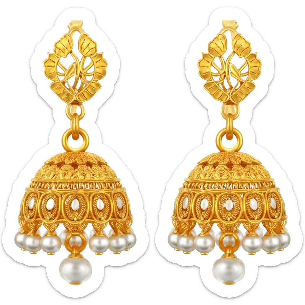 I want jhumka emoji sticker