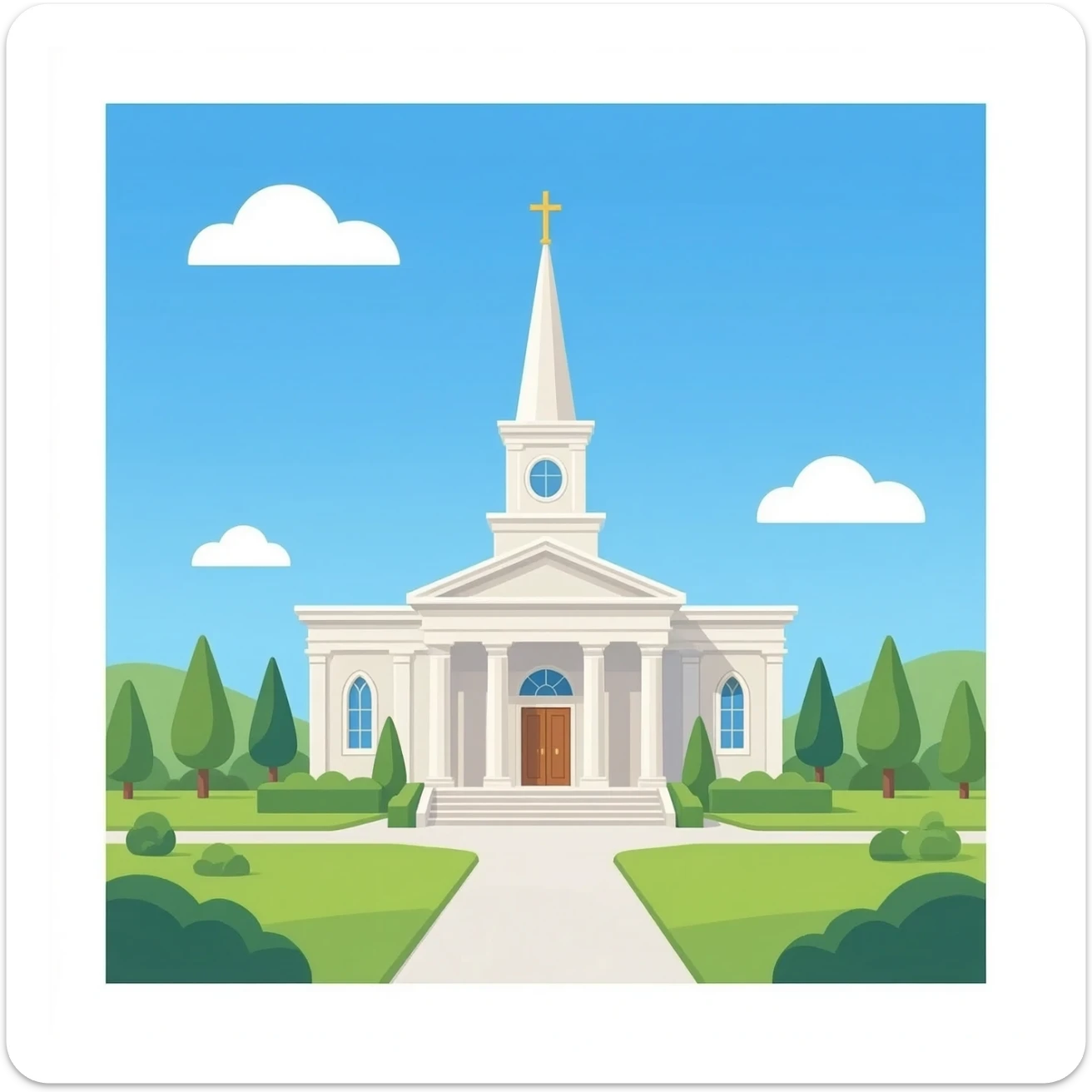 LDS temple sticker