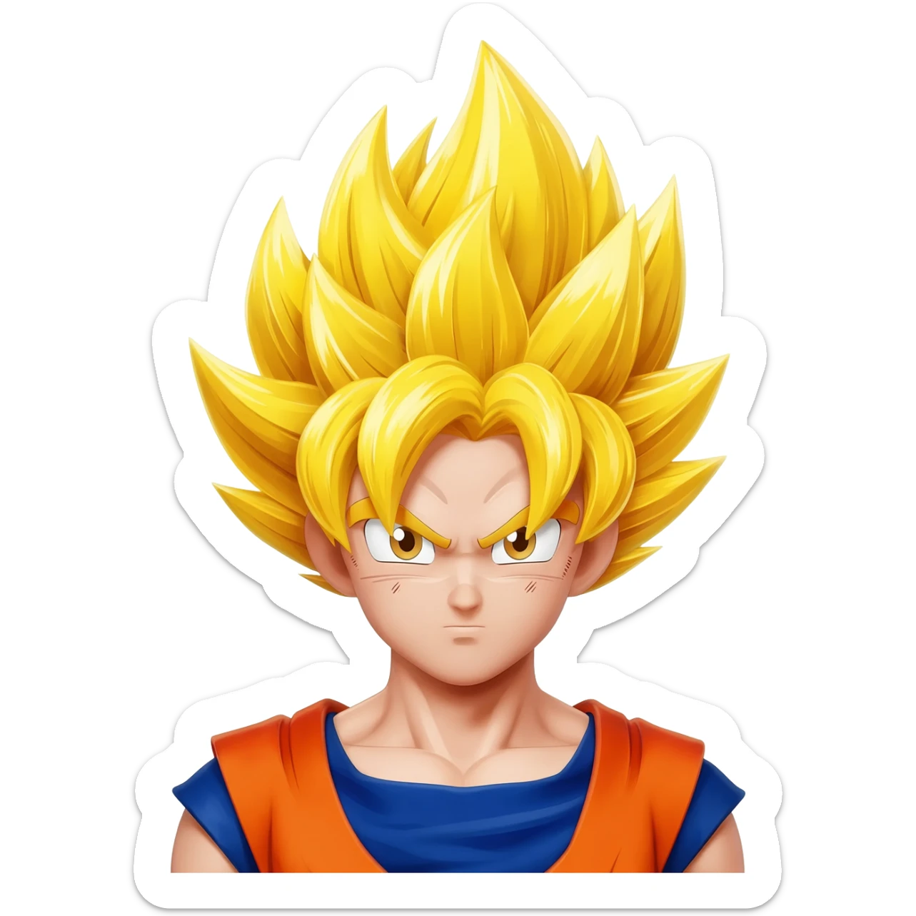 Goku ssjgod2 (haircut super Saiyan 2) sticker
