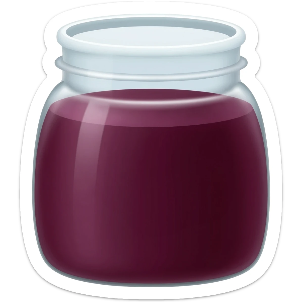 Blackberry jam sticker
