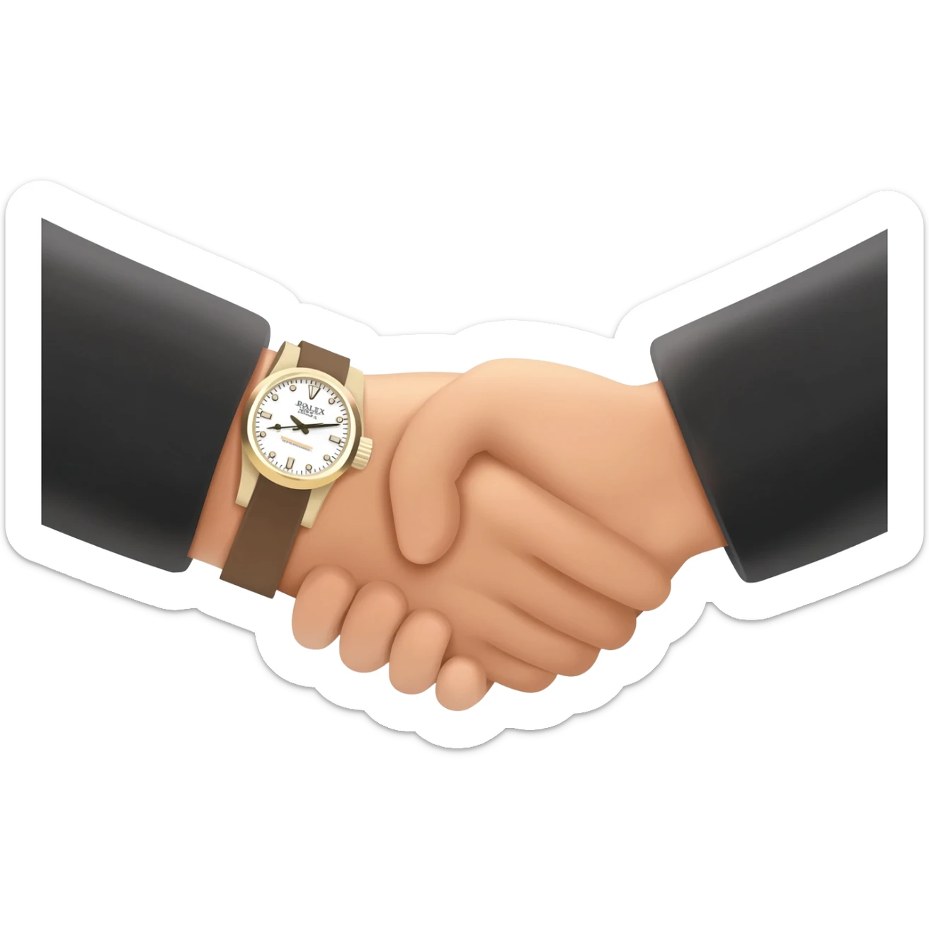 Handshake Rolex sticker