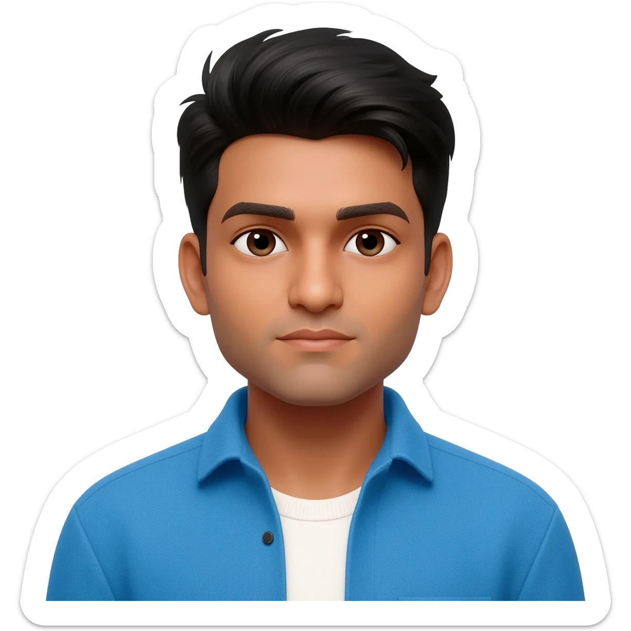 Indian young man at 25 years old  sticker