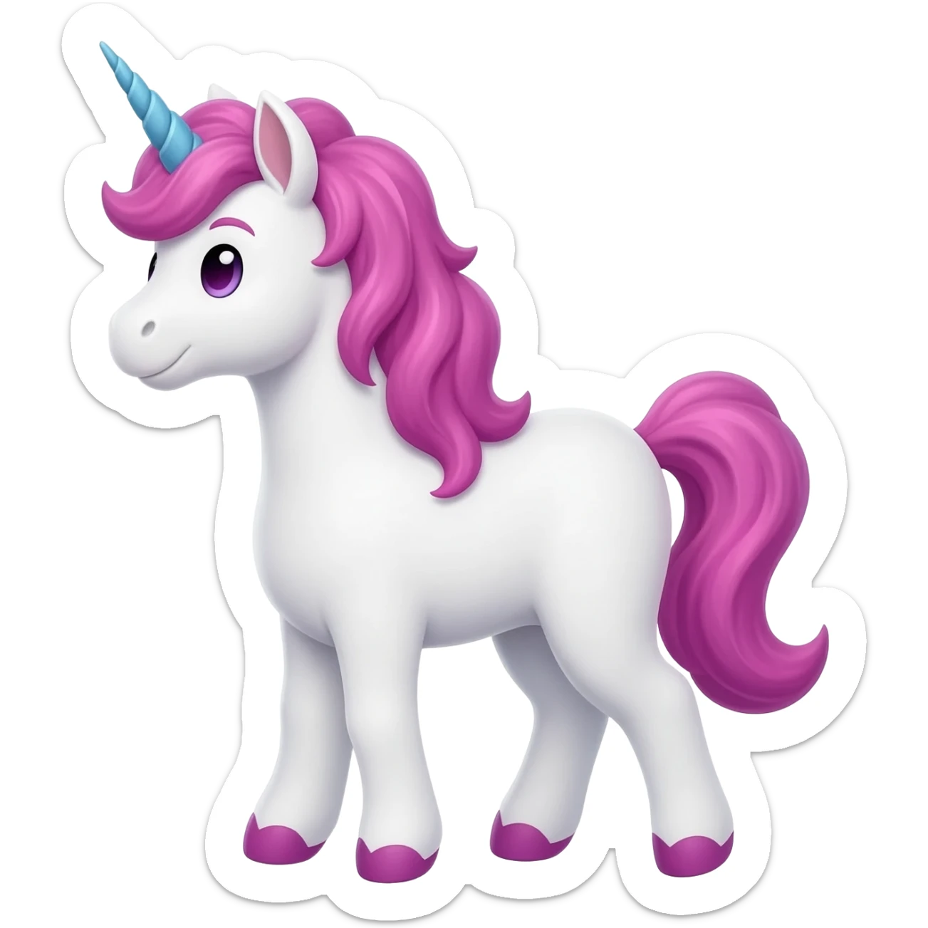unicorn companion sticker