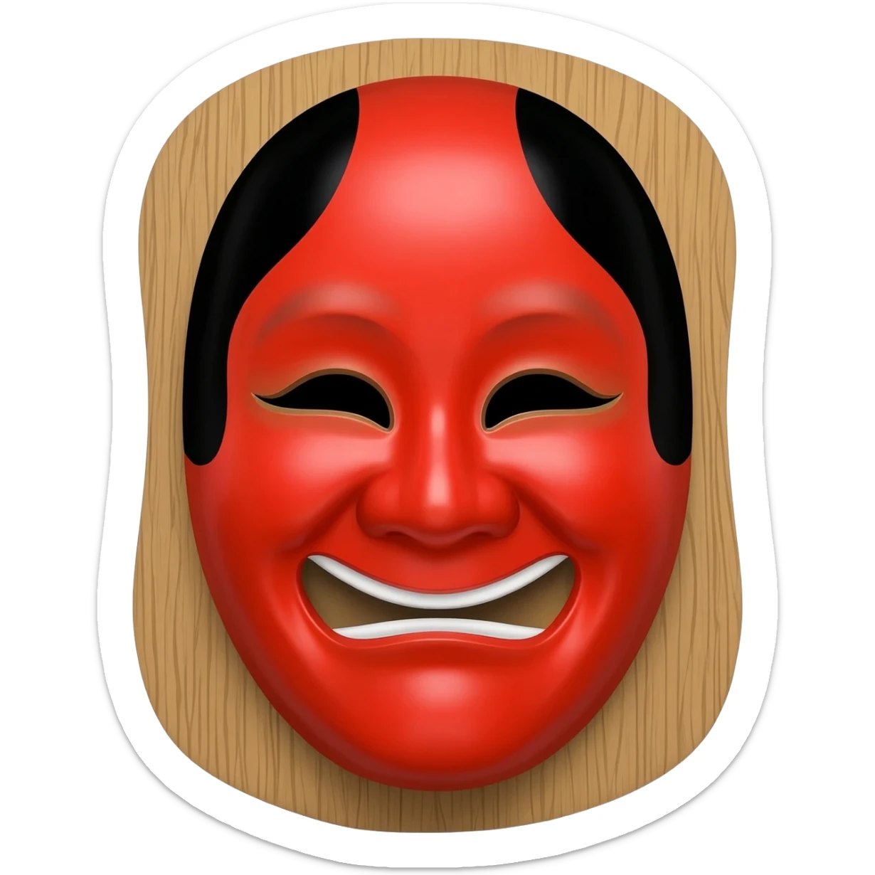 Hyottoko mask sticker