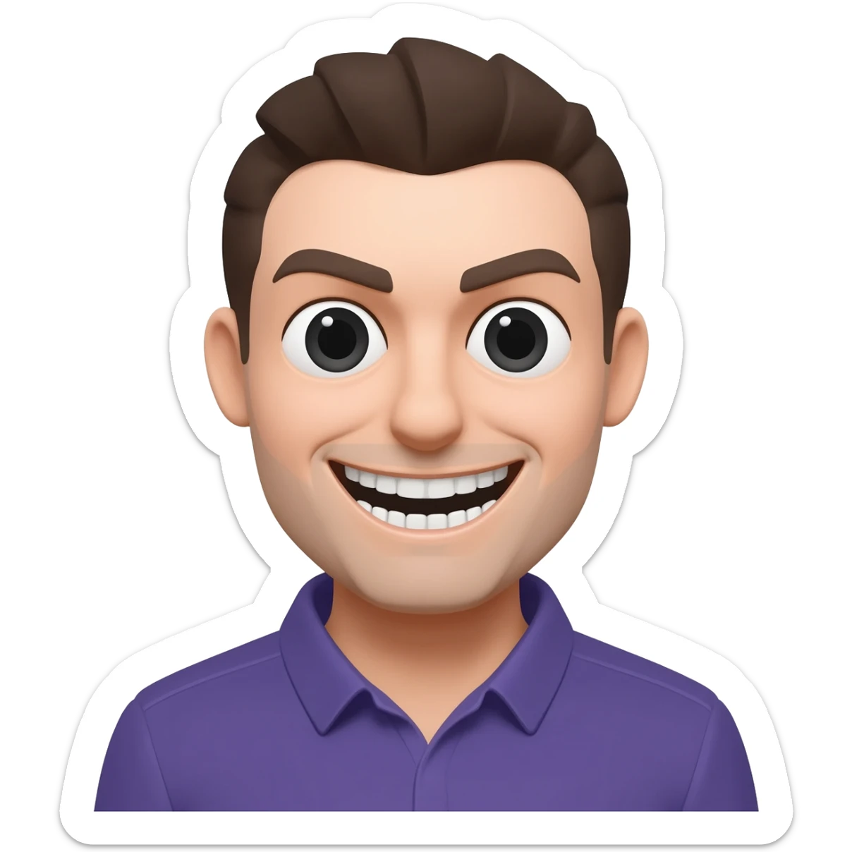 Generate a scary smile sticker