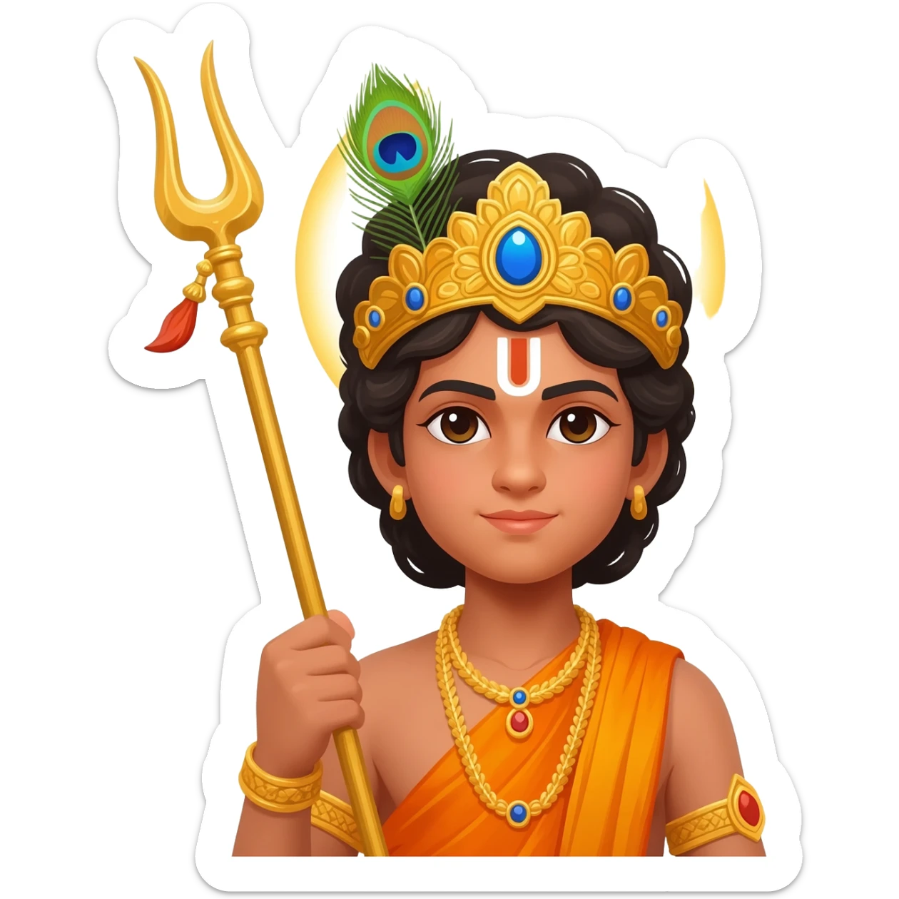 Lord muruga young teen sticker