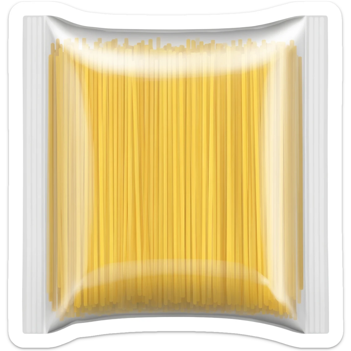 Vermicelli in nylon transparent packaging sticker